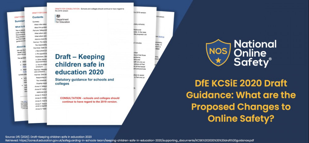 DfE KCSiE 2020 Draft Guidance: What are the Proposed Changes to Online Safety?